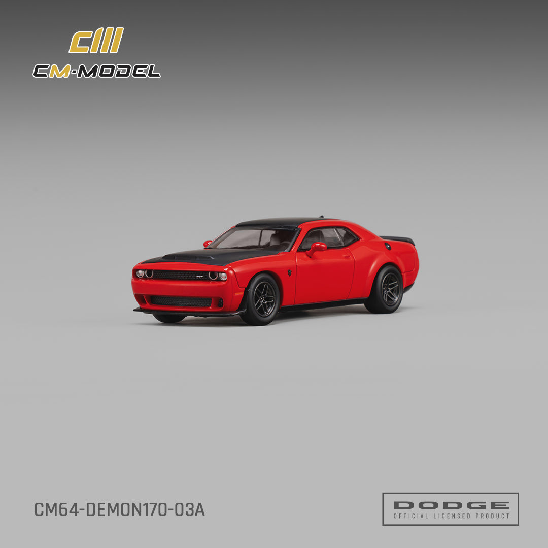 (Coming Soon) CMMODEL 1:64 Dodge Demon170 TorRed