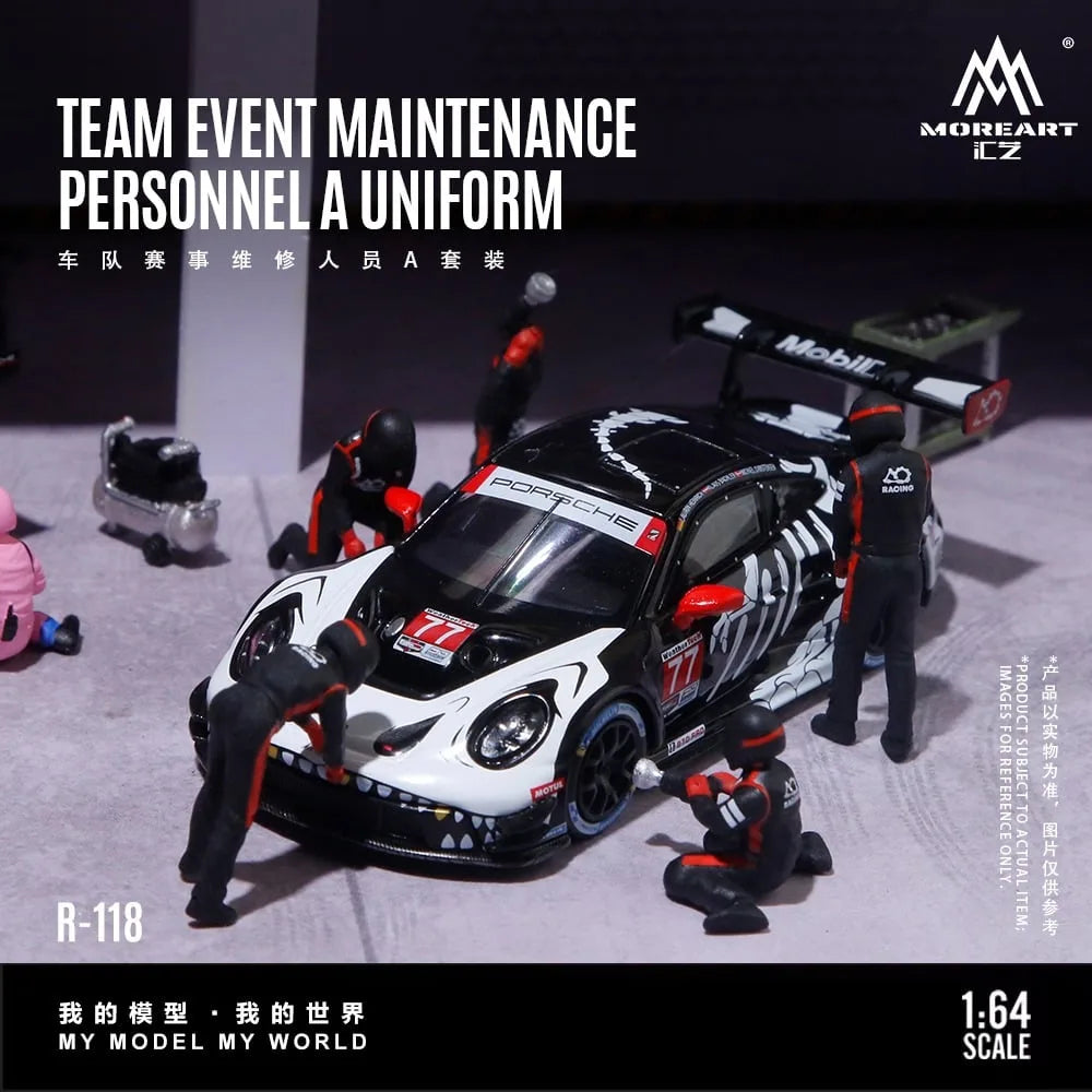 (Coming Soon) MOREART 1:64 Racing Team Maintenance Personnel A Set