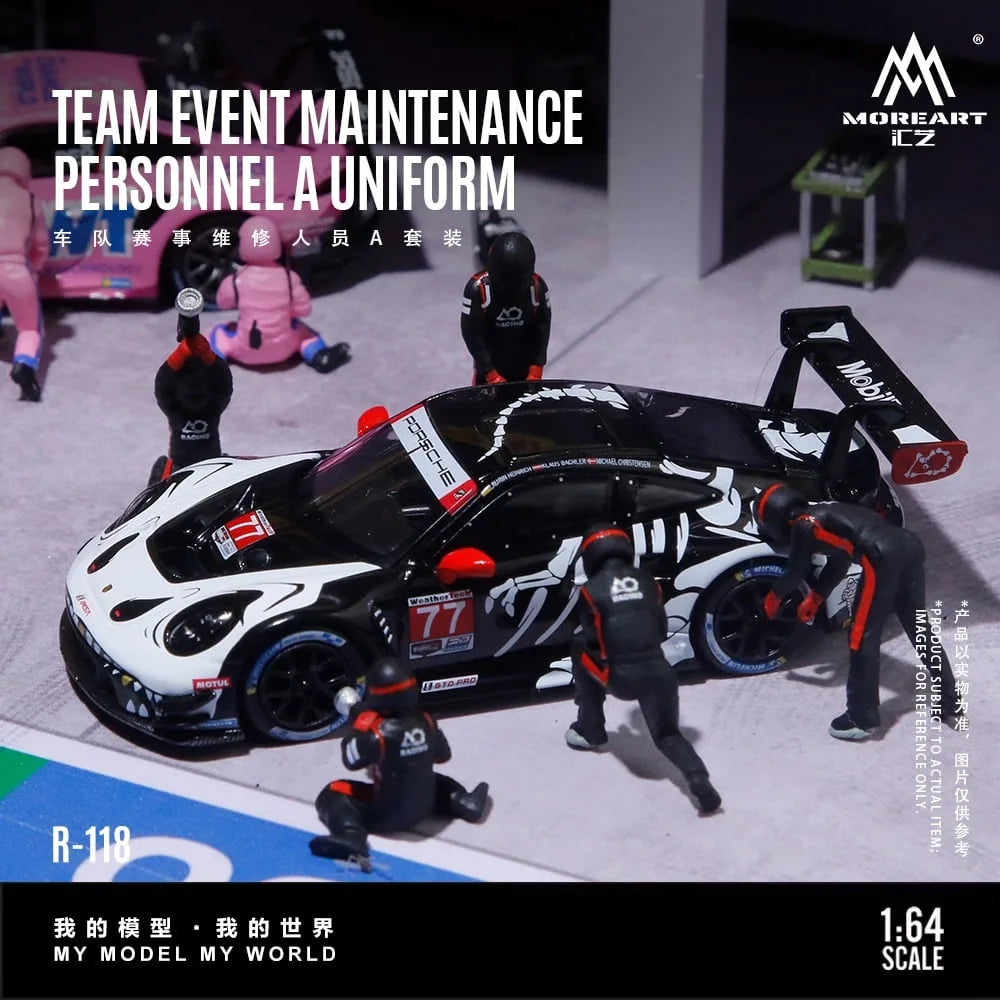 (Coming Soon) MOREART 1:64 Racing Team Maintenance Personnel A Set