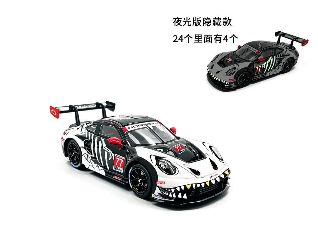 (Coming Soon) JICAR 1:64 911 GT3 R Black "Skeleton"