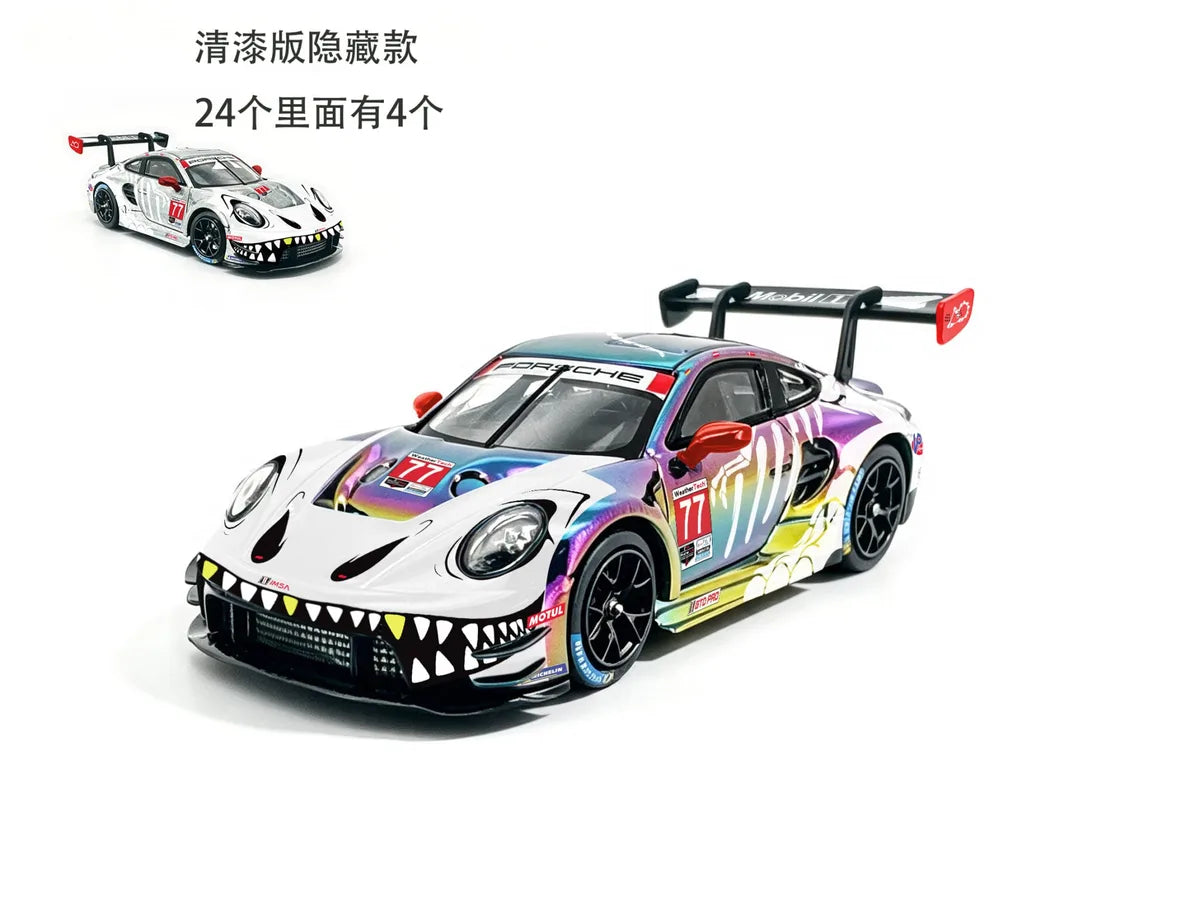 (Coming Soon) JICAR 1:64 911 GT3 R Iridescent "Skeleton"