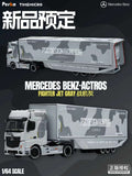 (Coming Soon) TIMEMICRO 1:64 Mercedes Benz: Actros concept trailer PSC fighter jet grey