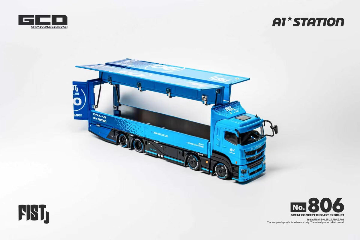 (Coming Soon) GCD 1/64 FIST TEAM LBWK Mitsubishi FUSO SUPER GREAT Container Truck (APA Xpo Foshan 2026) RHD Diecast Model