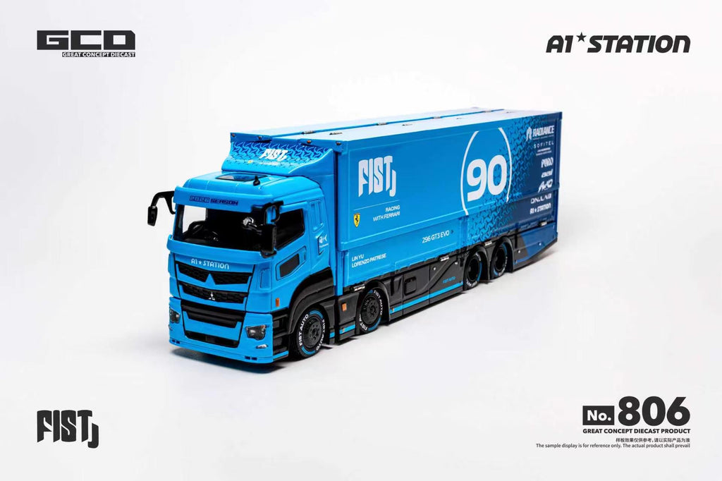 (Coming Soon) GCD 1/64 FIST TEAM LBWK Mitsubishi FUSO SUPER GREAT Container Truck (APA Xpo Foshan 2026) RHD Diecast Model