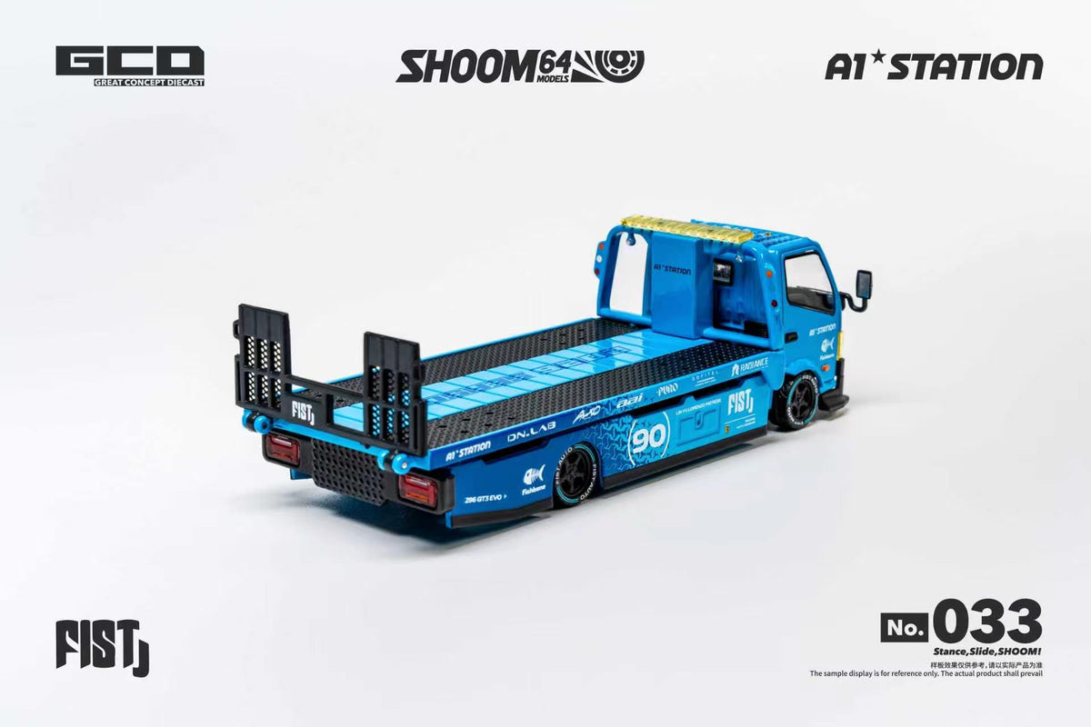 (Coming Soon) SHOOM 1/64 FIST TEAM HINO 300 Custom Drop-Bed Car Carrier (APA Xpo Foshan 2026) LHD