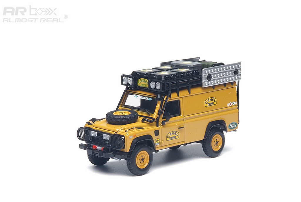 (Coming Soon) ALMOSTREAL 1:64 Land Rover Defender 110 "Camel Trophy" Workshop Unit Tanzania Burundi Diecast Model