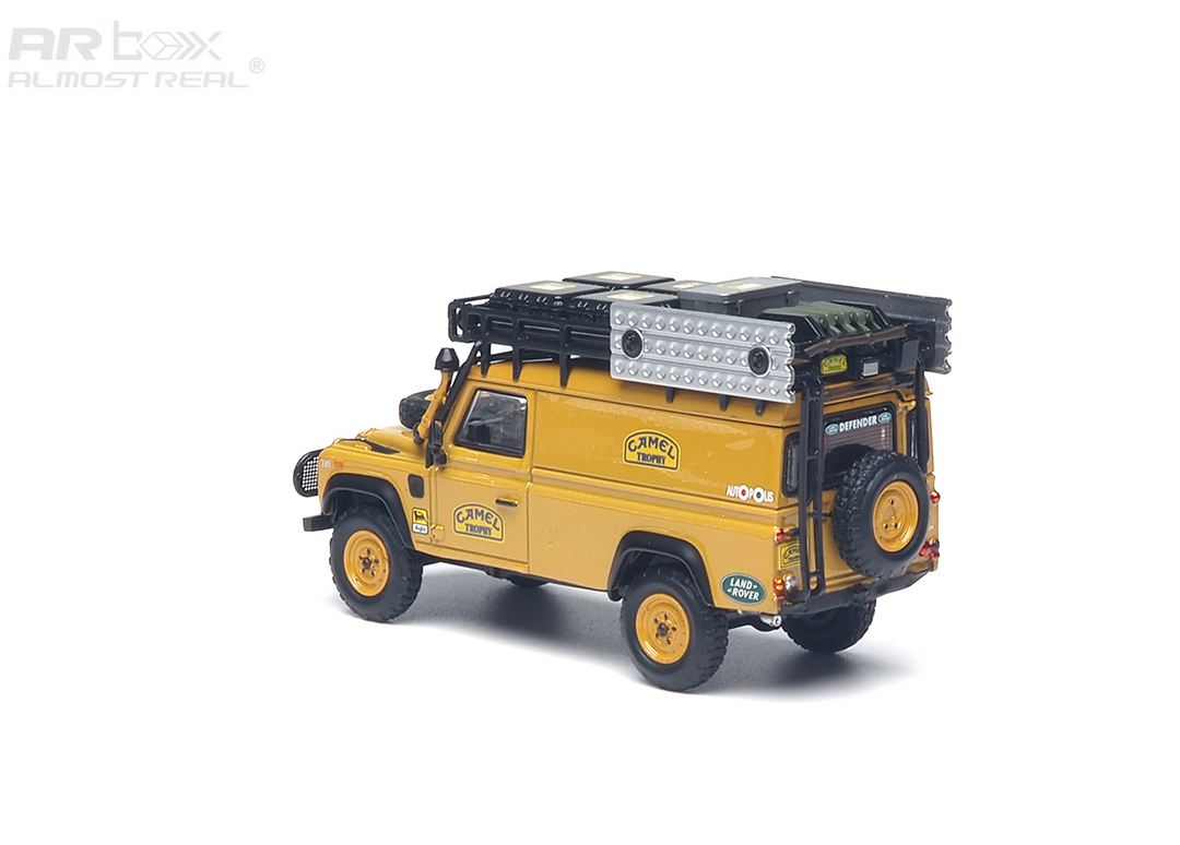 (Coming Soon) ALMOSTREAL 1:64 Land Rover Defender 110 "Camel Trophy" Workshop Unit Tanzania Burundi Diecast Model