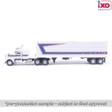 (Coming Soon) IXOAMERICA 1:64 1976 Kenworth W900 with vintage trailer - Red, White, Blue