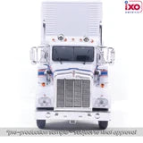 (Coming Soon) IXOAMERICA 1:64 1976 Kenworth W900 with vintage trailer - Red, White, Blue
