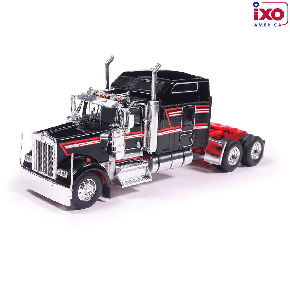 IXOAMERICA 1:64 1994 Kenworth W900 - Black with Stripe