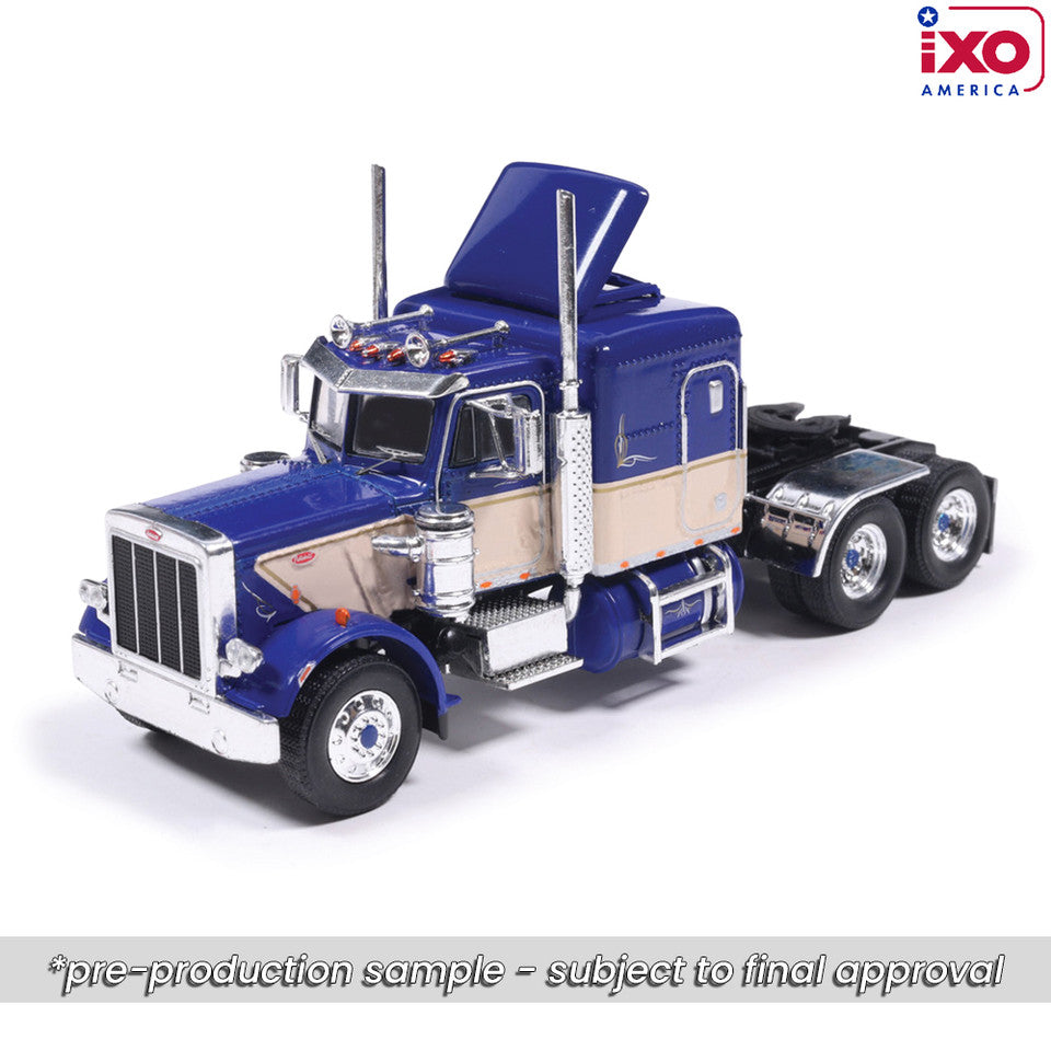 (Coming Soon) IXOAMERICA 1:64 1973 Peterbilt 359 - Blue and Tan