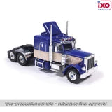 (Coming Soon) IXOAMERICA 1:64 1973 Peterbilt 359 - Blue and Tan