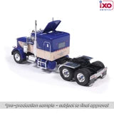 (Coming Soon) IXOAMERICA 1:64 1973 Peterbilt 359 - Blue and Tan