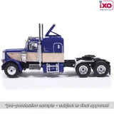 (Coming Soon) IXOAMERICA 1:64 1973 Peterbilt 359 - Blue and Tan