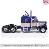 (Coming Soon) IXOAMERICA 1:64 1973 Peterbilt 359 - Blue and Tan