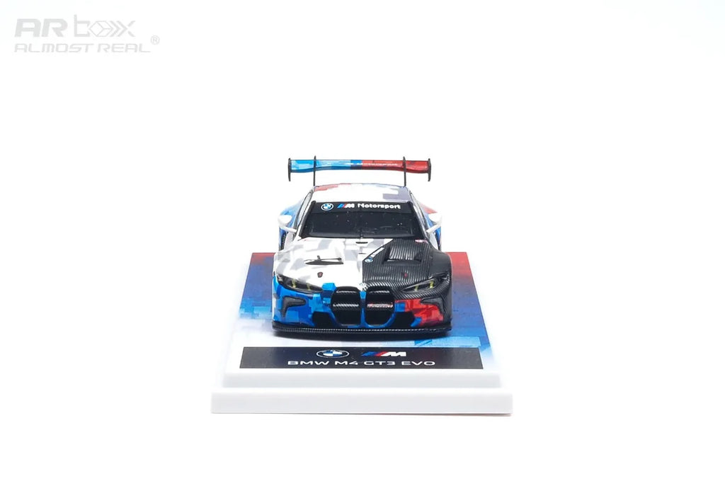 (Coming Soon) ALMOSTREAL 1:64 AR Box BMW M4 GT3 EVO (G82) Red, White, Blue Diecast Model Car