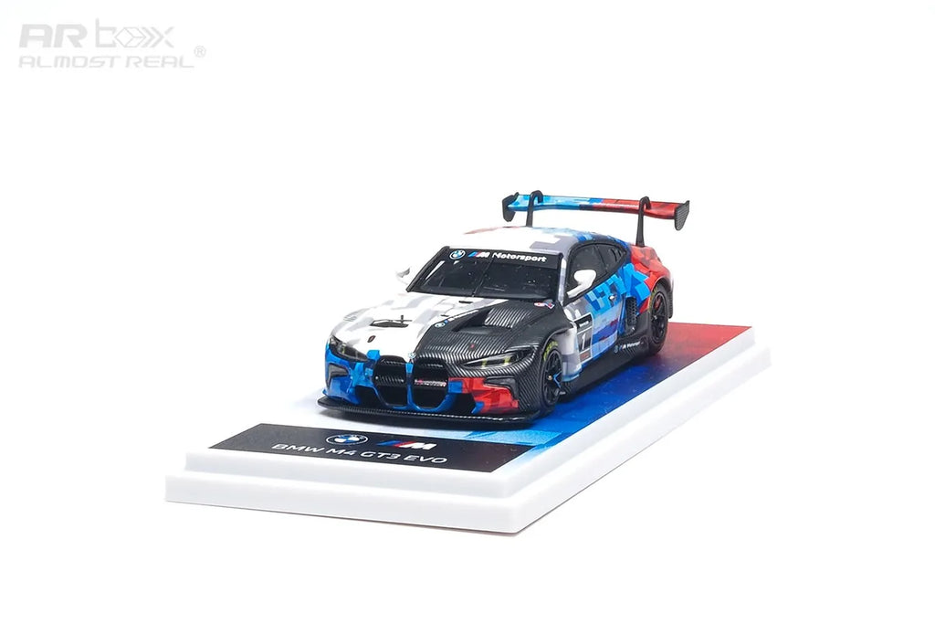 (Coming Soon) ALMOSTREAL 1:64 AR Box BMW M4 GT3 EVO (G82) Red, White, Blue Diecast Model Car