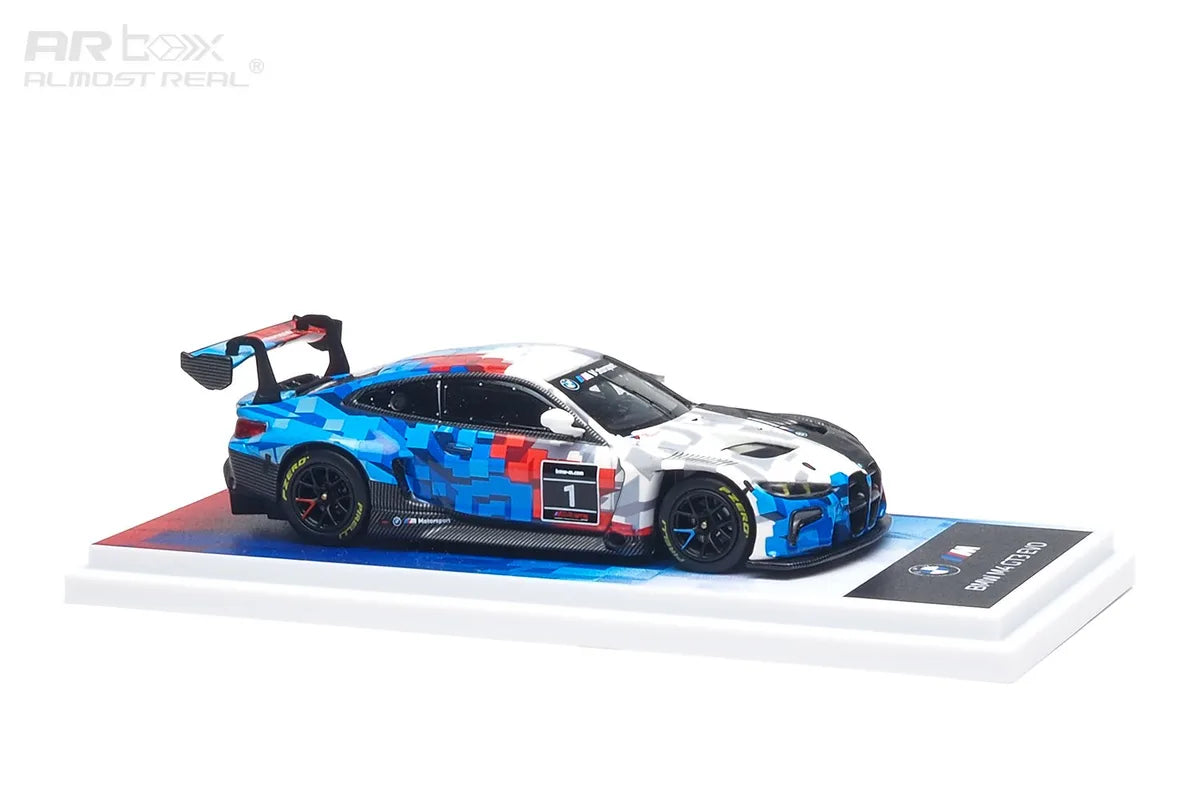 (Coming Soon) ALMOSTREAL 1:64 AR Box BMW M4 GT3 EVO (G82) Red, White, Blue Diecast Model Car