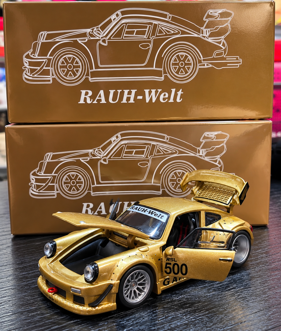 FG x TPC 1:64 Custom Edition RWB930 Full Open Diecast - Gold