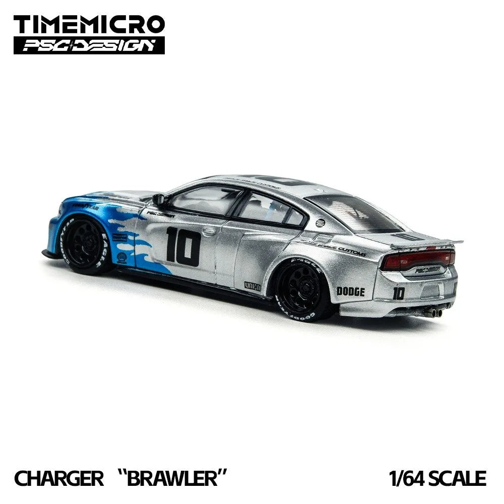 (Coming Soon) TIMEMICRO × PSC DESIGN 1:64 Charger "Brawler" Blue Blaze