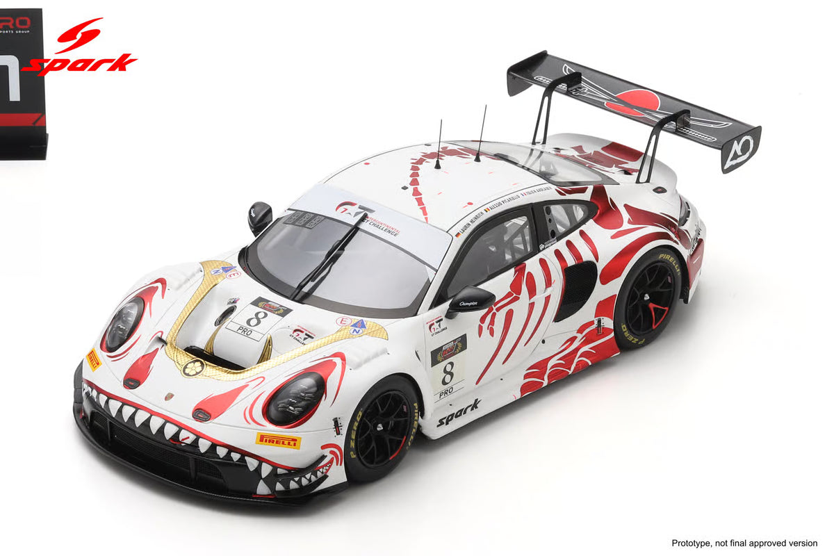 (Coming Soon) SPARK 1:64 Porsche (Bushi) GT3 R No.8 AO Racing Winner Suzuka 1000km 2026 L. Heinrich - A. Picariello - J. Andlauer (With pit board)