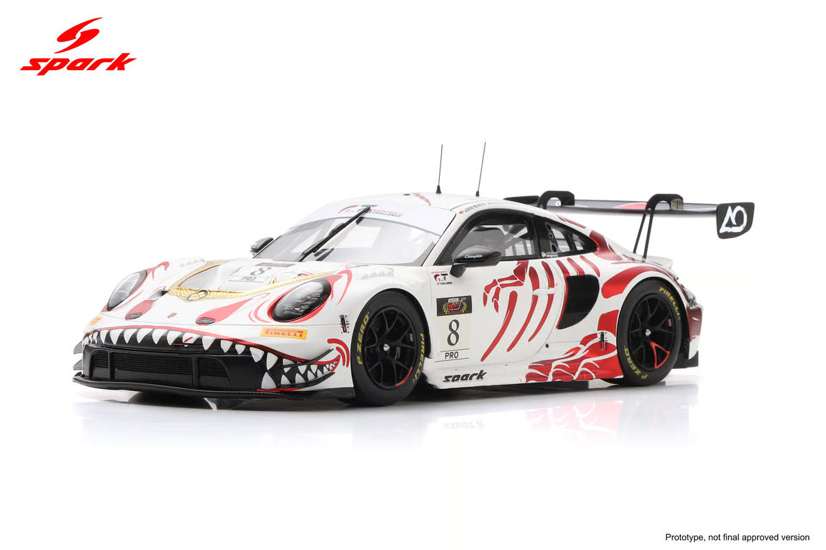 (Coming Soon) SPARK 1:64 Porsche (Bushi) GT3 R No.8 AO Racing Winner Suzuka 1000km 2026 L. Heinrich - A. Picariello - J. Andlauer (With pit board)