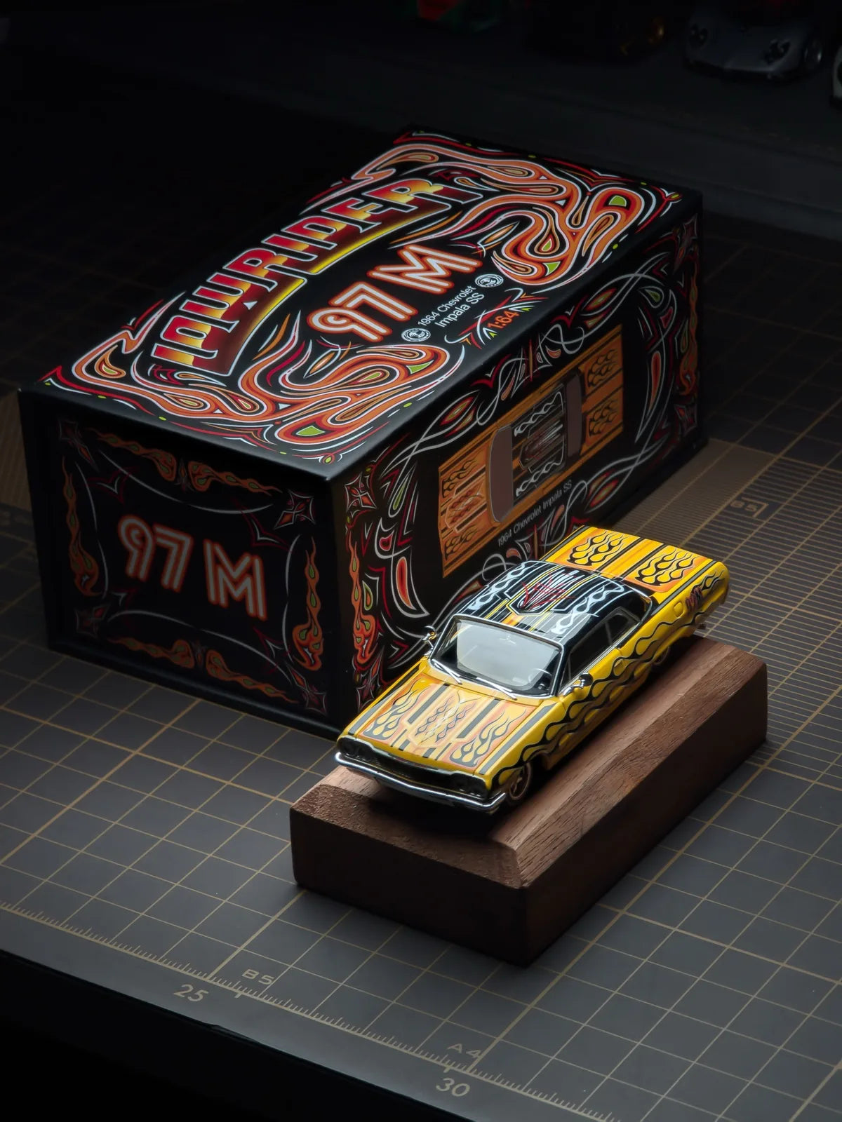 (Coming Soon) 97M 1:64 1964 Impala - Heat Wave Flame Paint Scheme | 2026 Hangzhou Exhibition Exclusive