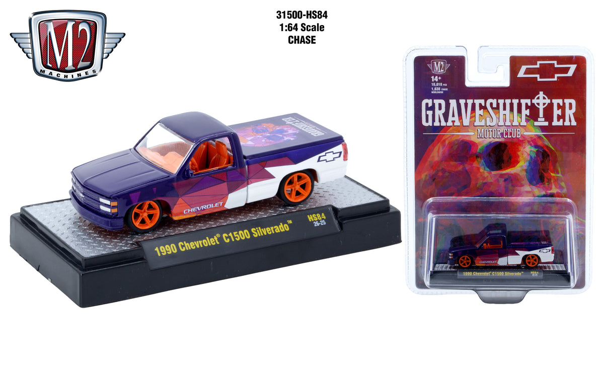 (Coming Soon) M2 MACHINES 1:64 1990 Chevrolet C1500 Siverado with 3D Sprectra Glasses – Hobby Exclusive