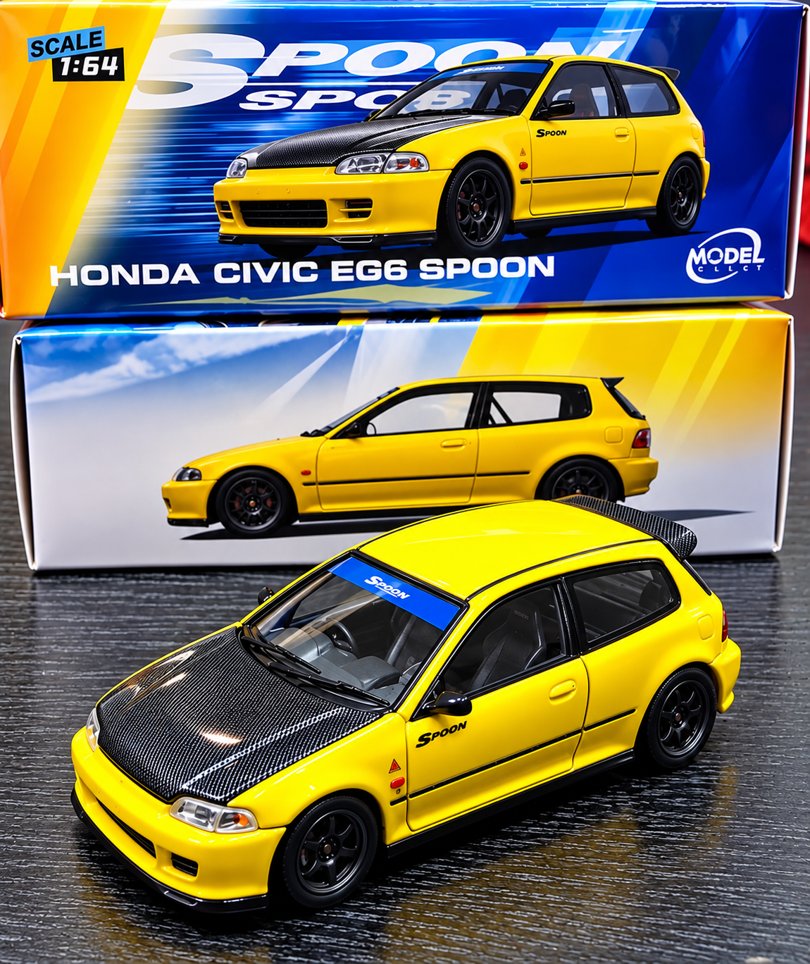 MODELMODEL 1/64 Honda Civic EG6 Spoon (Paper Box)
