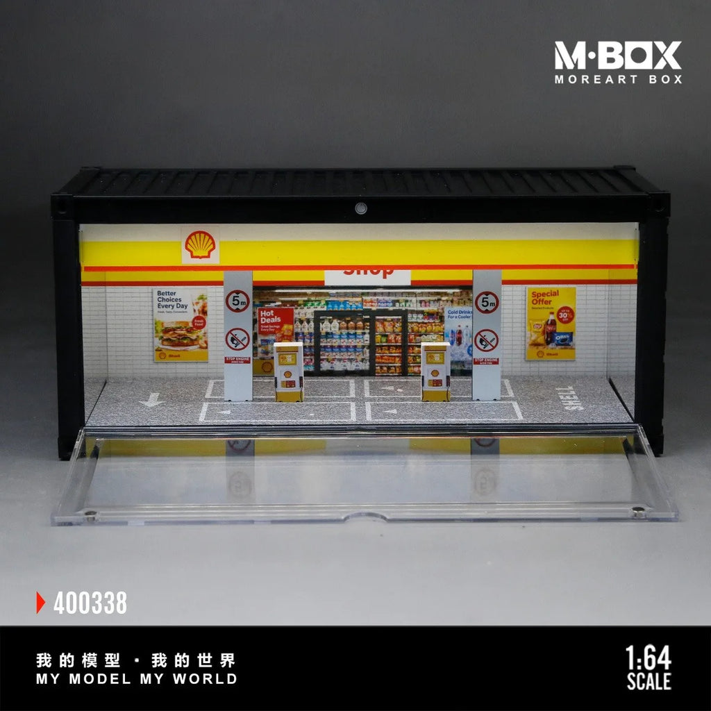 (Coming Soon) MOREART MBOX 1:64 Container Model | Shell Gas Station Container Scene