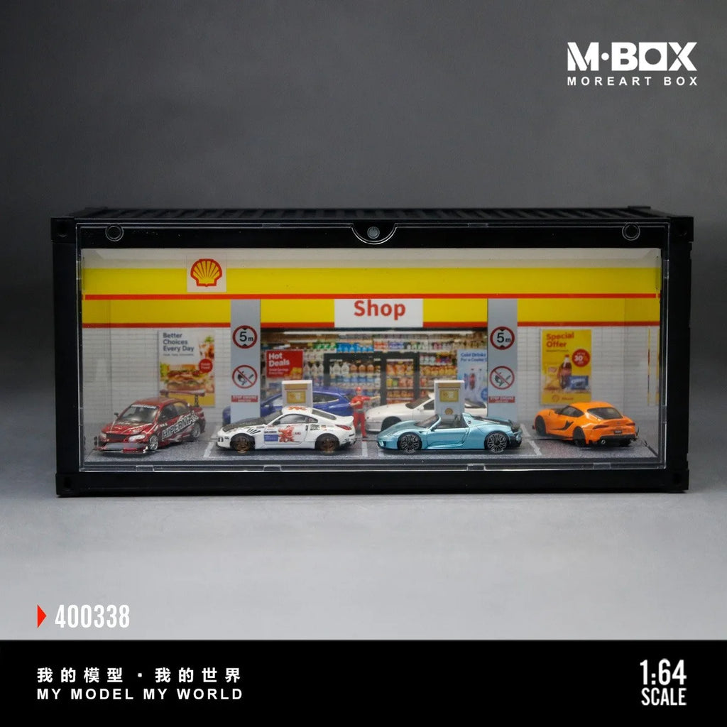 (Coming Soon) MOREART MBOX 1:64 Container Model | Shell Gas Station Container Scene