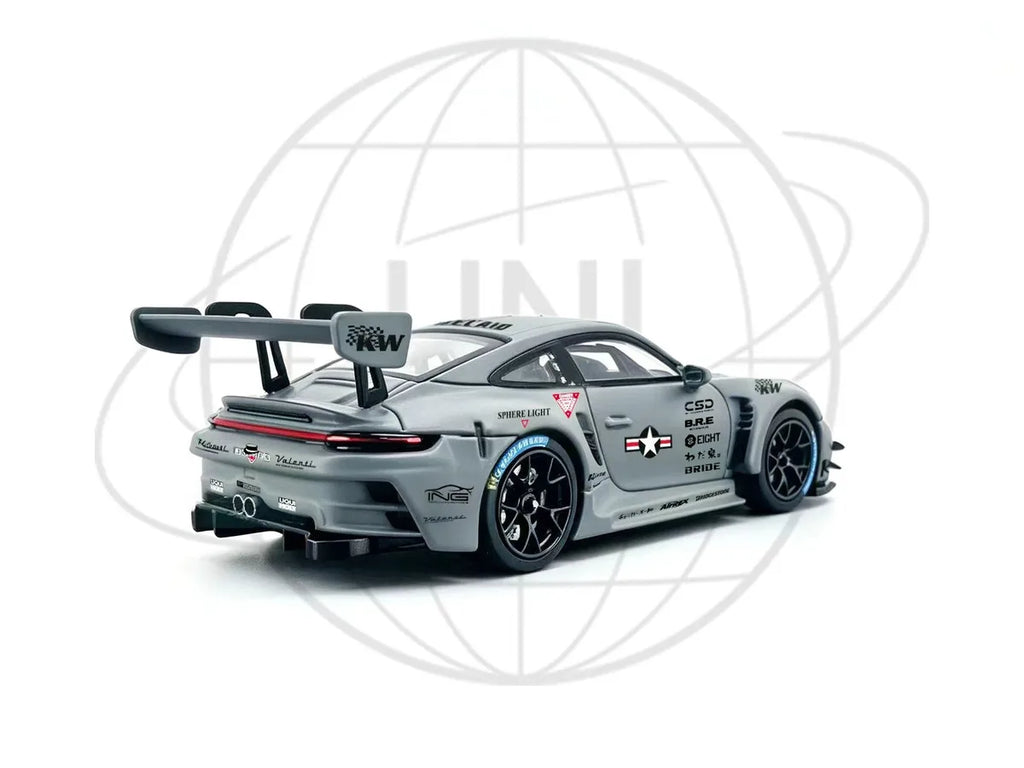 (Coming Soon) UNI Studio 1:64 911 GT3-R Air Force Grey