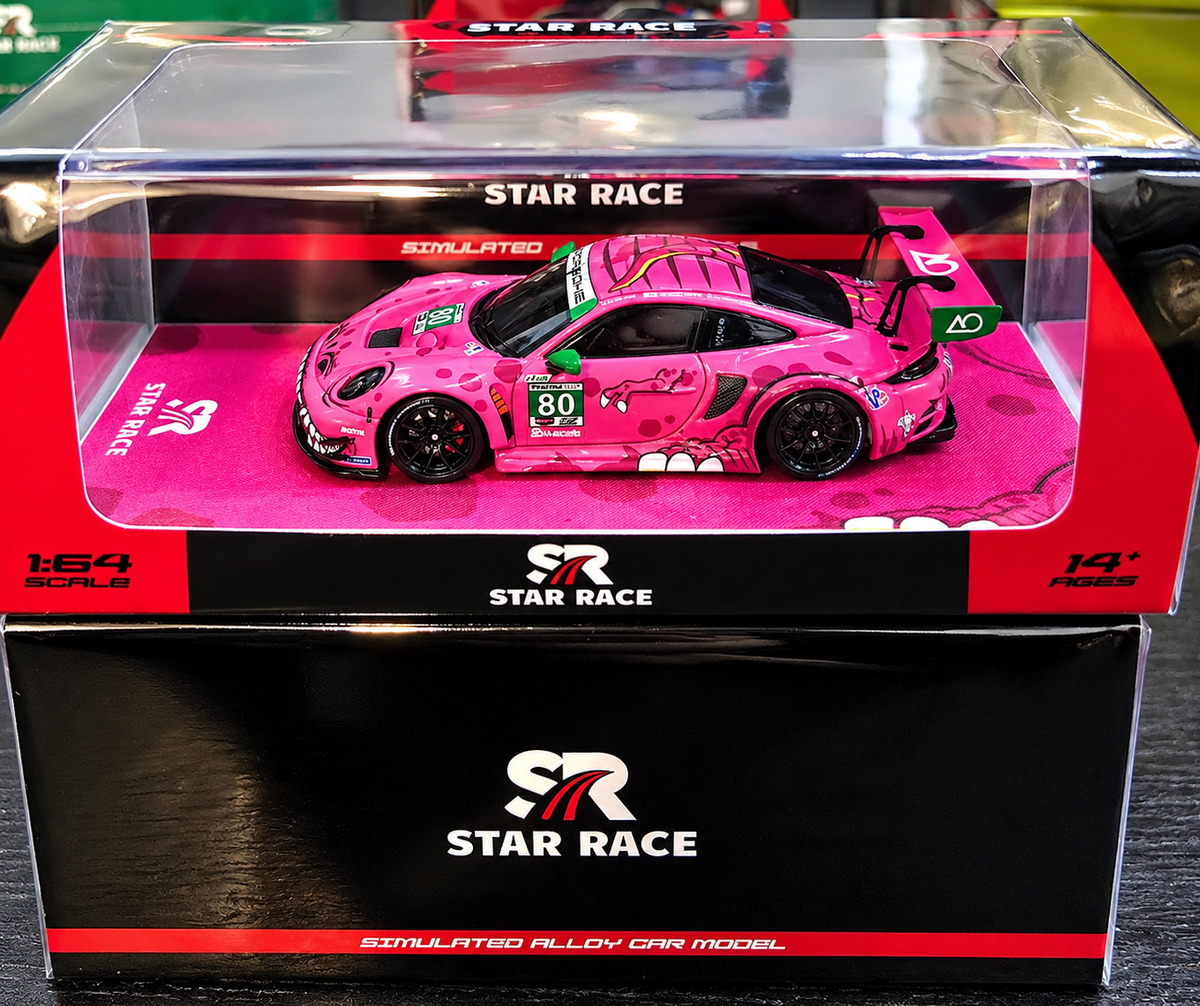 STARRACE 1:64 Porsche 911 GT3 R Roxy - Pink #80