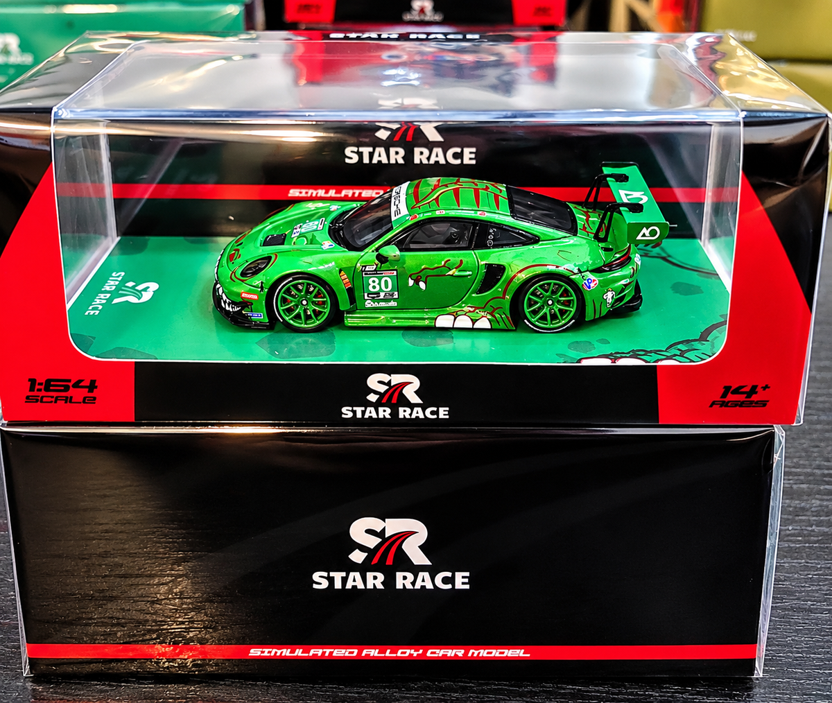 STARRACE 1:64 Porsche 911 GT3 T-Rex Green #80