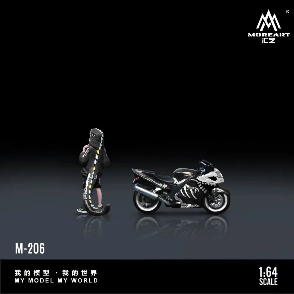 (Coming Soon) MOREART 1:64 Honda CBR1100XX Dragon Bone Bike Manikin