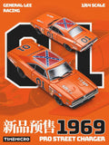(Sold-Out) TIMEMICRO 1:64 Dodge Charger 1969 ProStreet - "General Lee" Hommage NASCAR Livery
