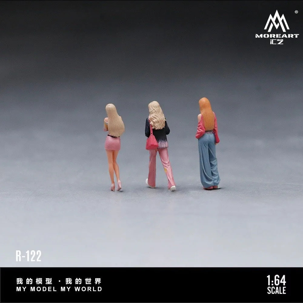 (Coming Soon) MOREART 1:64 Casual Wander Girl Doll Set