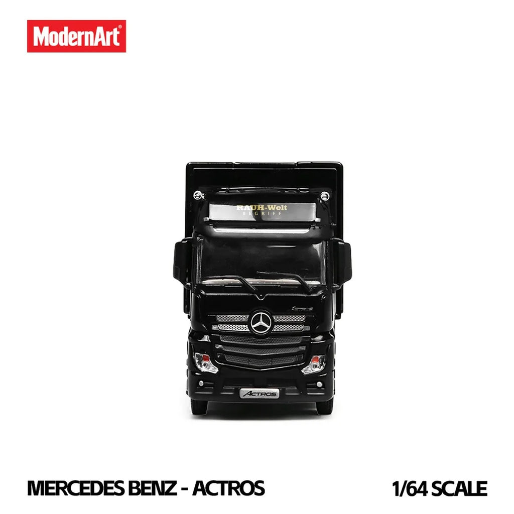 (Coming Soon) MODERNART 1:64 Mercedes Wingspan Dropside Semi-trailer Transporter RWB Coated