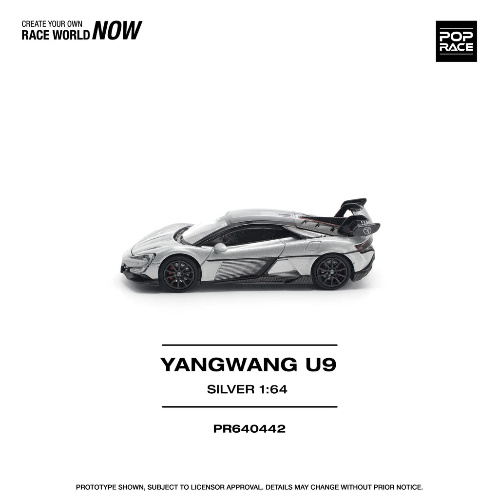 (Coming Soon) POPRACE 1/64 YANGWANG U9 - SILVER