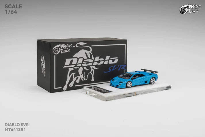 (Coming Soon) MICROTURBO 1/64 Custom Diablo SVR - Metallic Blue