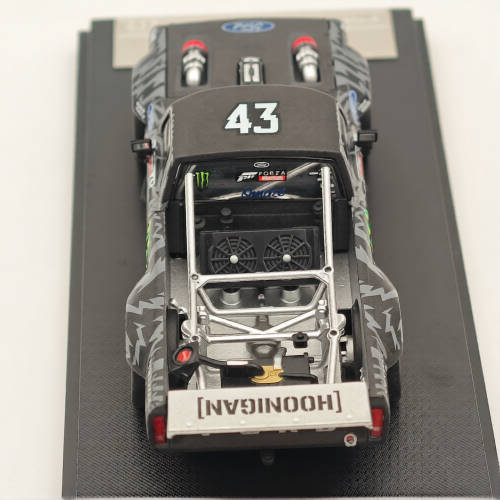 (Coming Soon) STREETWARRIOR 1977 1:64 F-150 Hoonitruck "Monster Livery" Tianmen - Black Pick Up