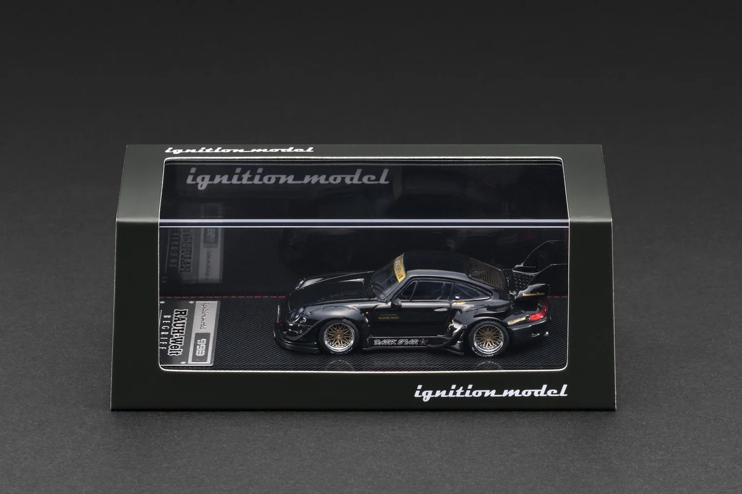 IGNITION MODEL Porsche Rauh-Welt Begriff RWB 993 Black 1/64 scale