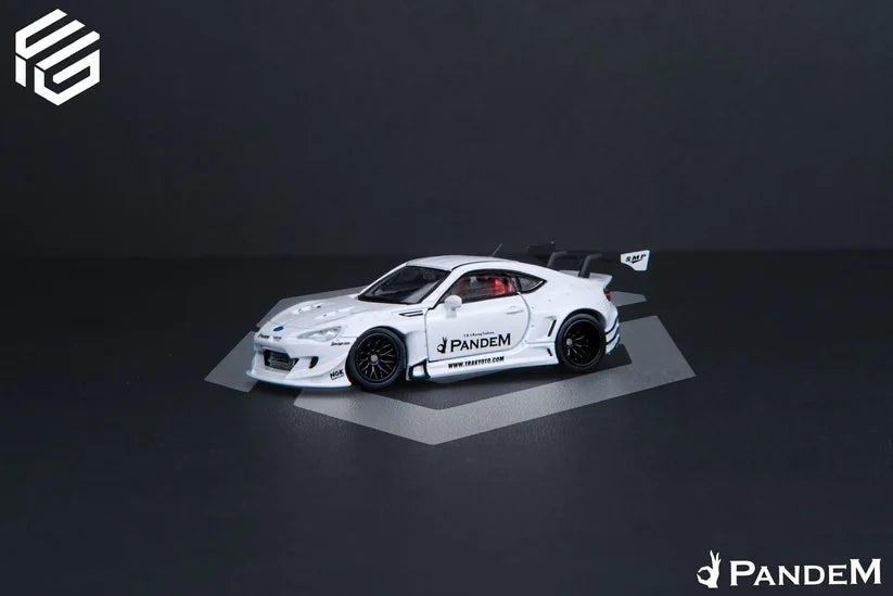 FG 1:64 Subaru BRZ Pandem Modified Pearl White Fully Open