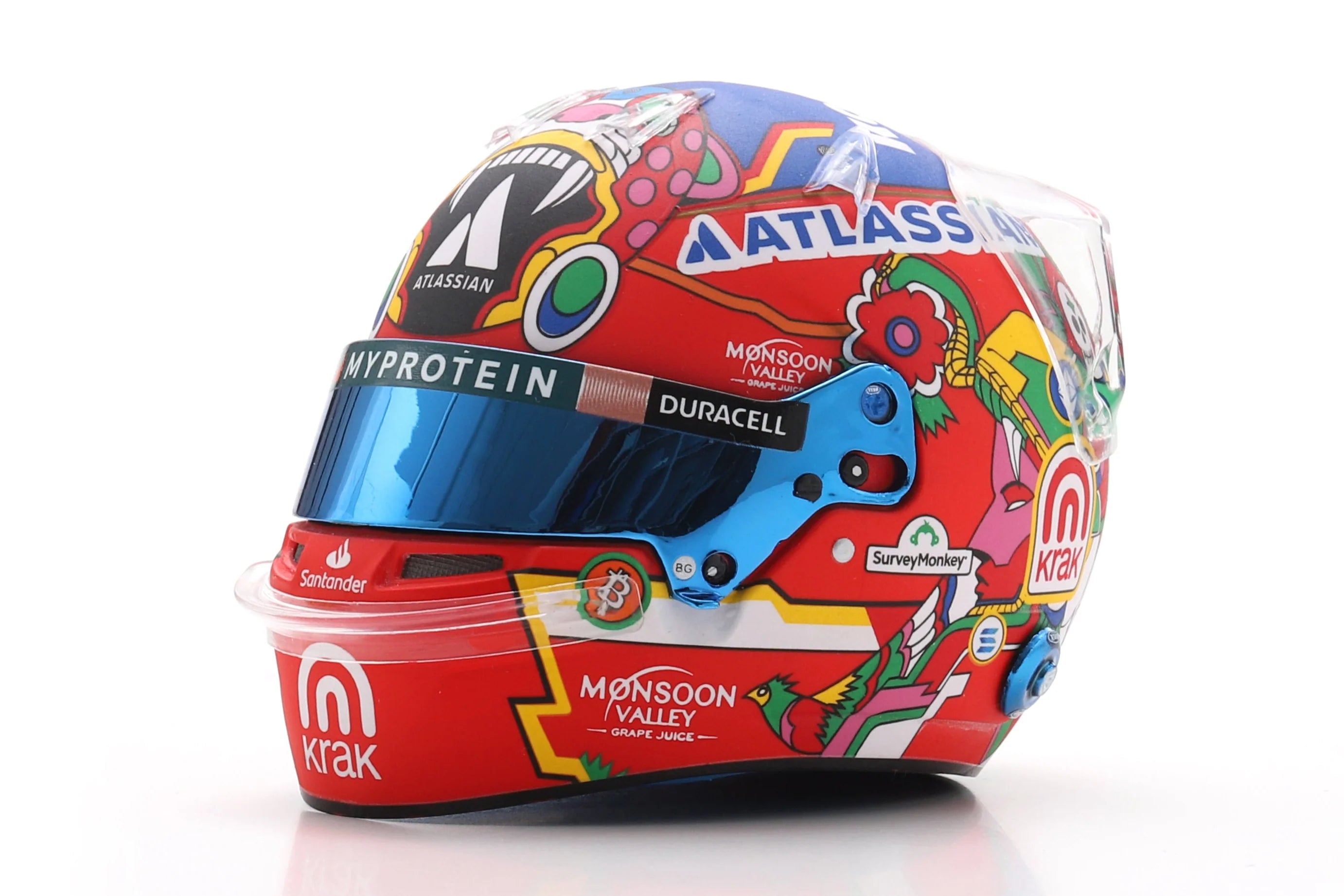 (Pre-Order) SPARK Williams Racing Helmet - Alexander Albon - Mexican GP 2025 1:5