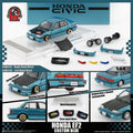 (Coming Soon) BMC 1/64 HONDA CIVIC EF2 1991 - Custom Blue with Black Bonnet LHD