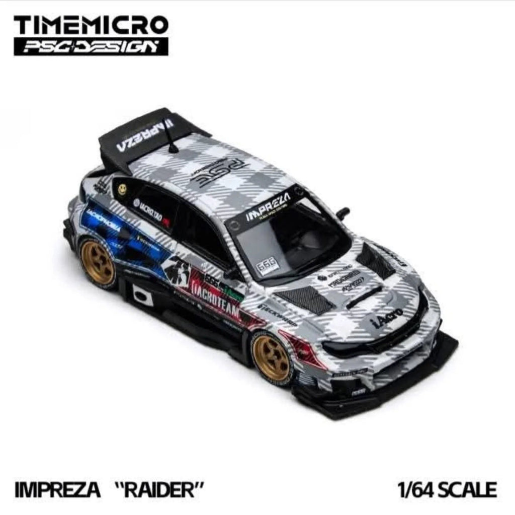 (Coming Soon) TIMEMICRO x PSC DESIGN x iACRO Team 1/64 Subaru Impreza “Raider”