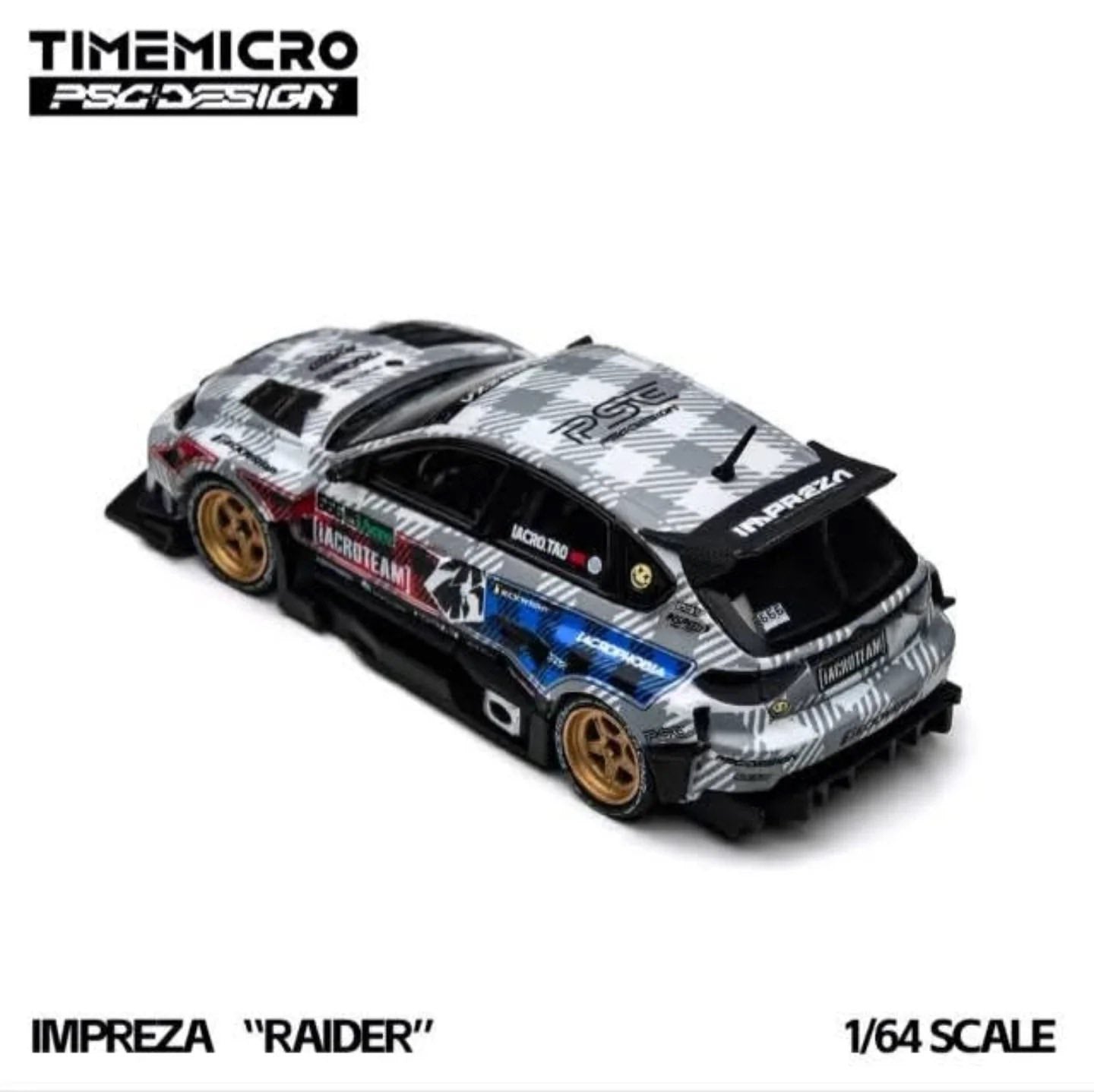 (Coming Soon) TIMEMICRO x PSC DESIGN x iACRO Team 1/64 Subaru Impreza “Raider”