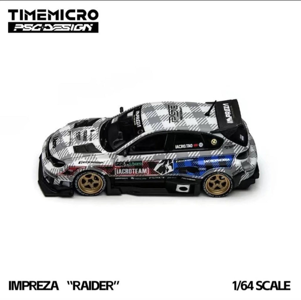 (Coming Soon) TIMEMICRO x PSC DESIGN x iACRO Team 1/64 Subaru Impreza “Raider”