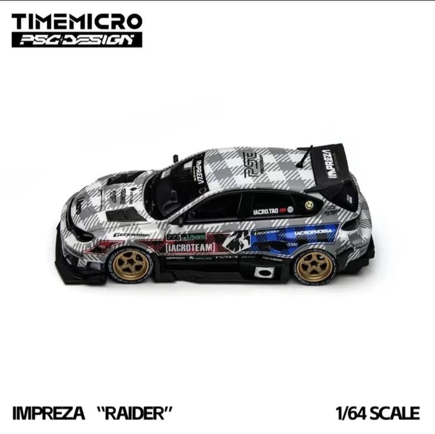 (Coming Soon) TIMEMICRO x PSC DESIGN x iACRO Team 1/64 Subaru Impreza “Raider”