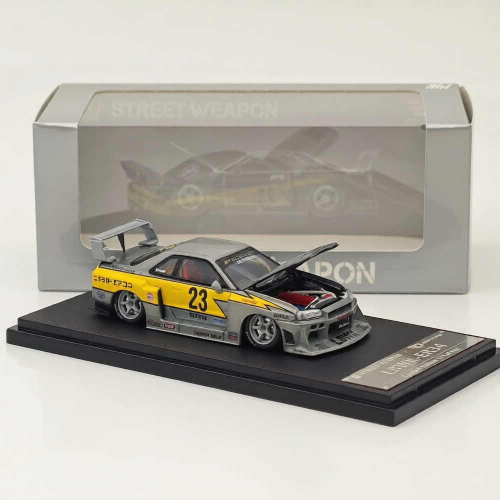 Street Weapon 1/64 GT-R LBWK ER34 #23 Flash Raw Special Version